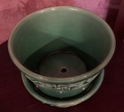 VTG  McCoy Pottery Planter Greek Key? Green Hobnail 3.5” Tall  NEW OLD STOCK!!! — photo 8
