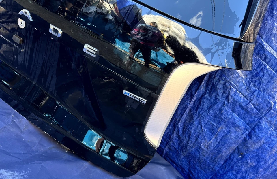 HYUNDAI PALISADE TRUNK LID DECK TAIL GATE TAILGATE BLACK A2B 20-25 # OR17-TRU356 - Image 2 of 4