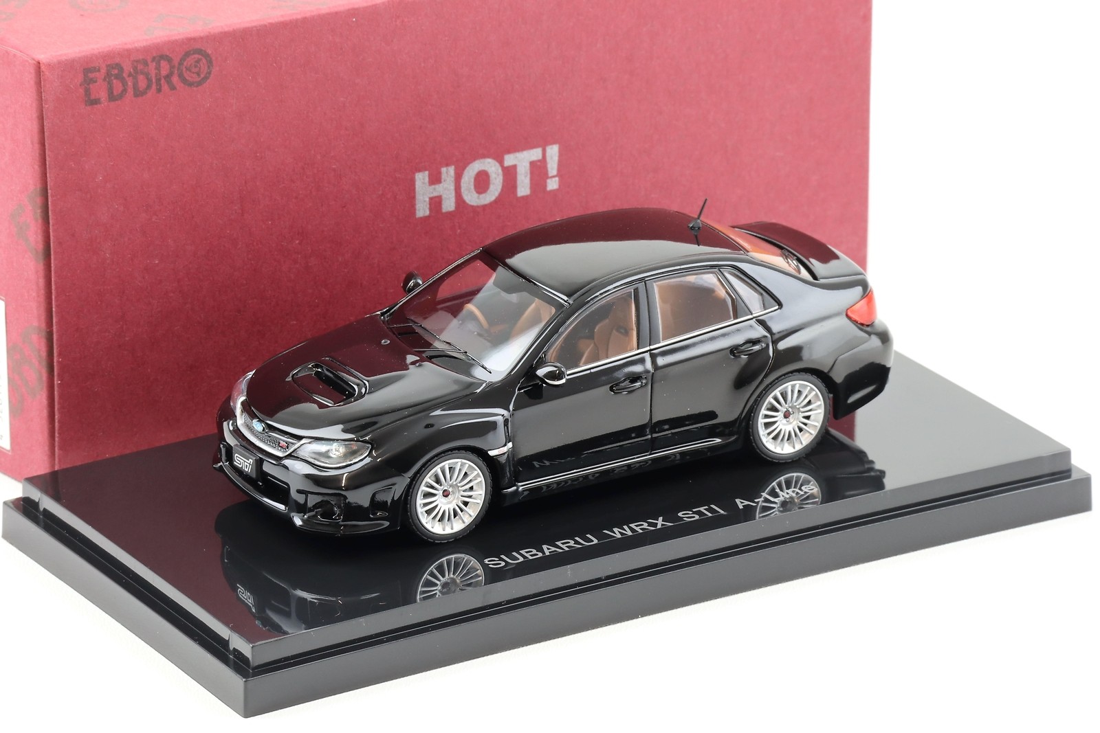 1:43 Ebbro Subaru WRX STI A-Line 4-Door Black