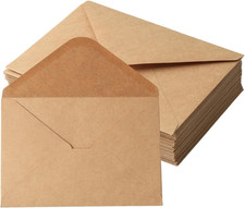100 Stück Briefumschläge Kraftpapier Umschl...