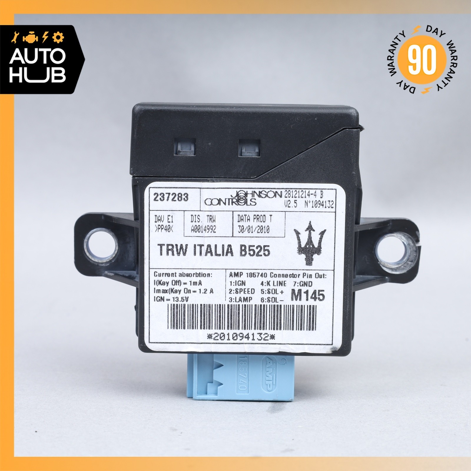 08-19 Maserati GranTurismo M145 Power Steering Chassis Control Module Unit OEM