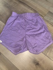 Vintage Russell Athletic Poly Cotton Lilac Shorts USA Made Size Small