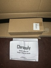 Chrsouly Curved Shower Stall Curtain Rod 47" Adjustable Rod Black NOT FOR TUB