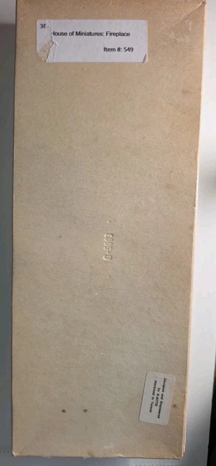 The House of Miniatures 40020 潮水弗吉尼亚壁炉 ca. 1700年代娃娃屋 — 第 2/2 张图片