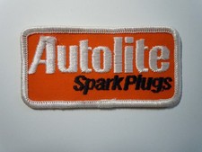 Vintage Autolite Spark Plugs patch gauze back...