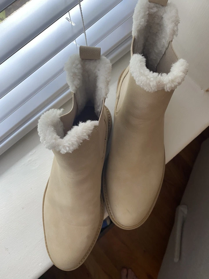 Женские сапоги челси J.CREW шерпа с подкладкой нейтральные размер 8,5 - Изображение 4 из 4