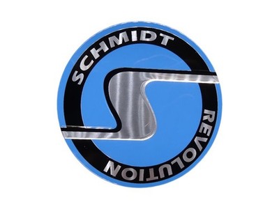 4x Nabenkappen flach SC5 randlos Blau (Hellblau) Schmidt Revolution Felgendeckel