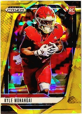 2025 Panini Prizm Draft Picks Gold Ice Exclusive Kyle Monangai RC #108 BEARS