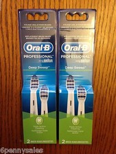 4 ORAL-B Deep Sweep Replacement Toothbrush Tooth Brush Heads Refills Triaction