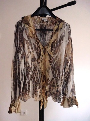 Damen 2-in-1 Ärmelloses Top Shirt Bluse Partytop Crinkle Freizeit S 34 36 38