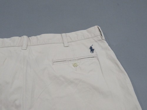 Polo Ralph Lauren Shorts Mens 36 7" Inseam Beige Pockets Pony Logo Preppy - Picture 7 of 7