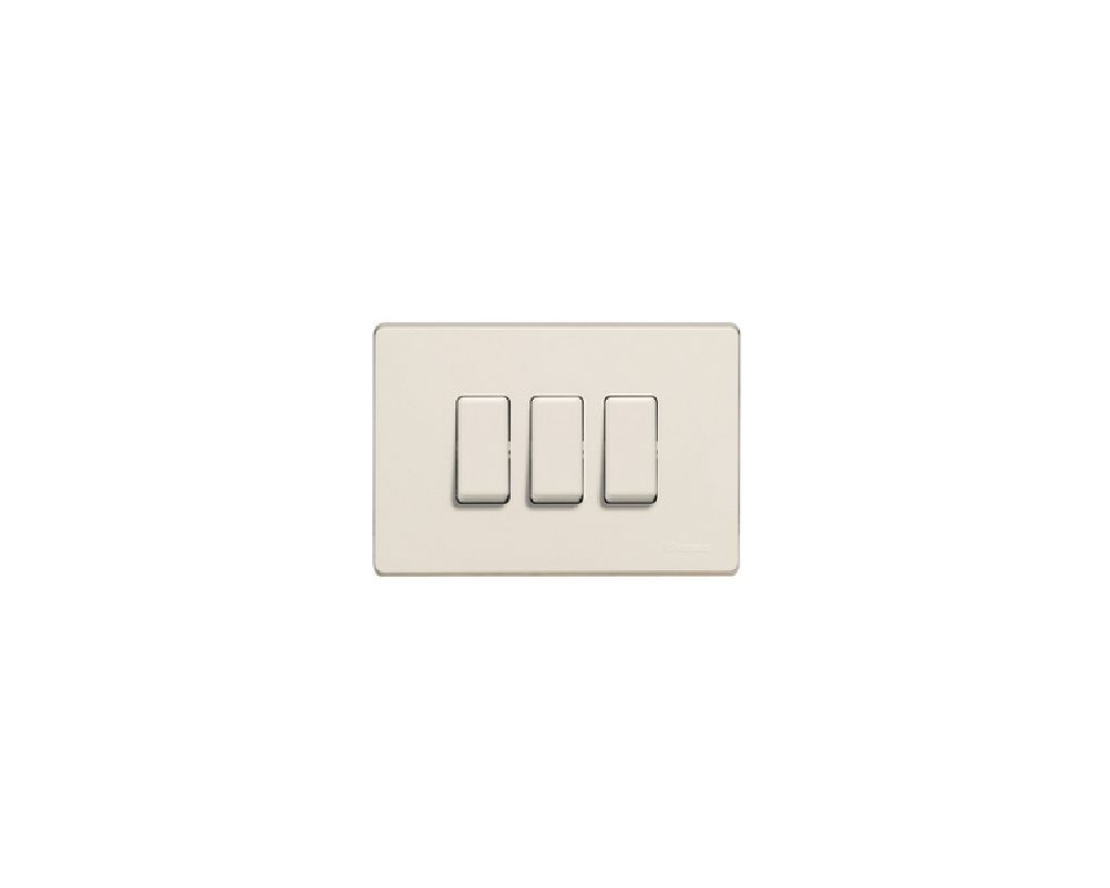 BTICINO MAGIC 503/3/R PLACCA 3 POSTI PER SCATOLA RETTANGOLARE RESIN AGGAN. GRADU