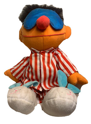 Tyco Sing & Snore Earnie 18 Plush Striped Pajamas-Twinkle Little Star 3AA s VTG