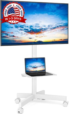 Carro de TV móvil con ruedas LCD 23 to 60'' estante ajustable de altura monitor