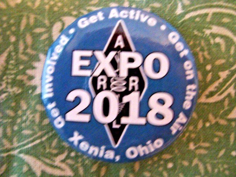 2018 ARRL XENIA DAYTON OHIO HAMVENTION PIN GET ON THE AIR ACTIVE INVOLVED