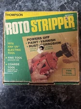 Thompson Roto Stripper Drill Attachment Fine Tool Paint Rust Removal USA Made