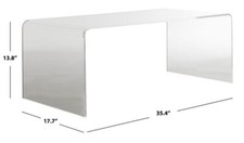 Safavieh Atka Acrylic Coffee Table, Reduced Price 2172724851 FOX6015A