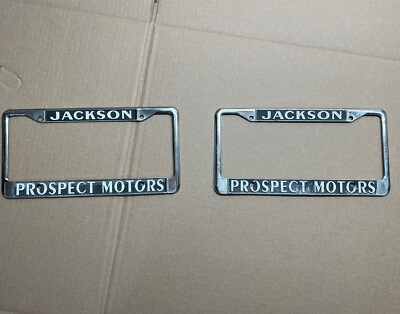 Jackson Prospect Motors Dealership License Plate Frame Holders (front and back)