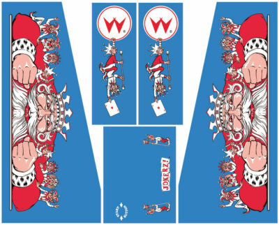 JOKERZ Jokerz! Pinball Machine CABINET Decal Set