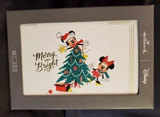 Hallmark Disney Mickey & Minnie Mouse Boxed Christmas Cards - 16ct