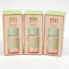 (3) Pixi Glow Tonic Skintreats 5% Glycolic Acid Exfoliating Toner 1.3 fl oz ea