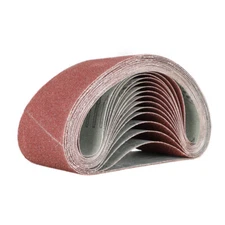 15x Grit Sander Abrasive Mix 4" x 24" Sanding Belts Aluminium Oxide 40/80/120