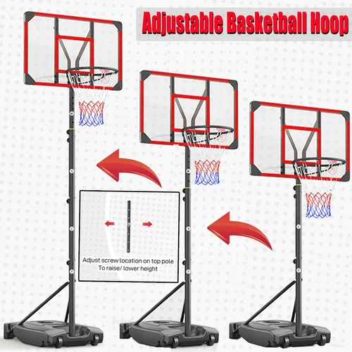1.47-2.6m Höhenverstellbarer Basketballständer Basketballkorb für Jugendliche - Bild 1 von 33