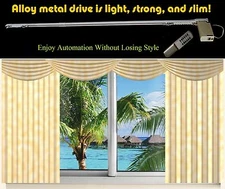 20ft METechs Remote Control Auto Electric Traverse  Drapery Track,  DIY