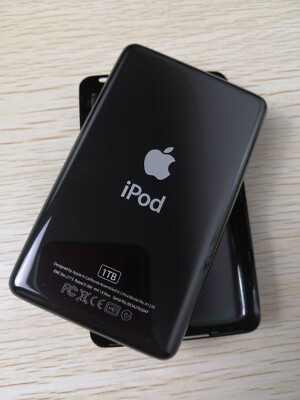 3800mAh Battery+1TB Black Back Cover Upgrade kits iPod Video 30GB