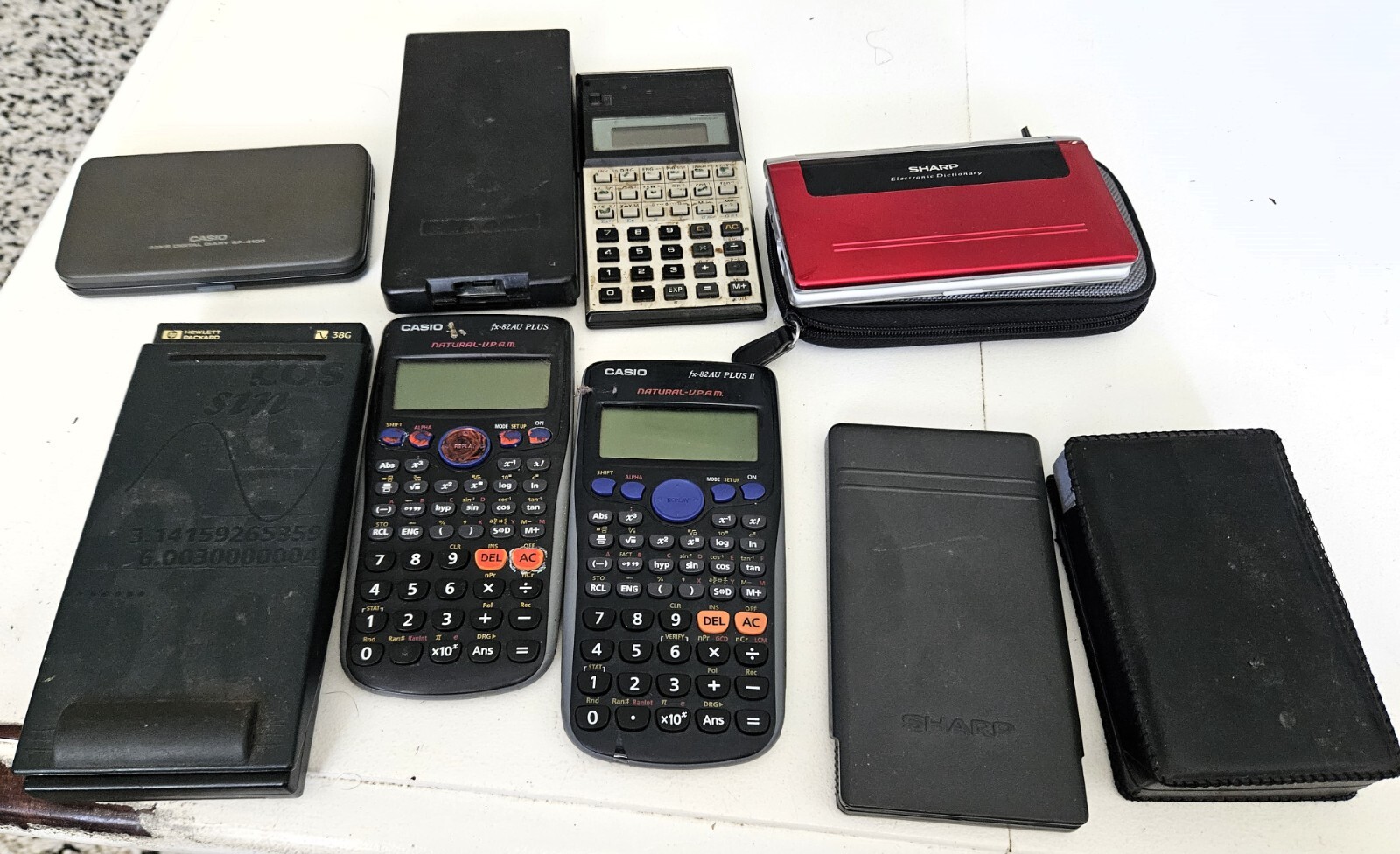Bulk Lot Scientific Calculators Electronic Dictionary Sharp Hewlett
