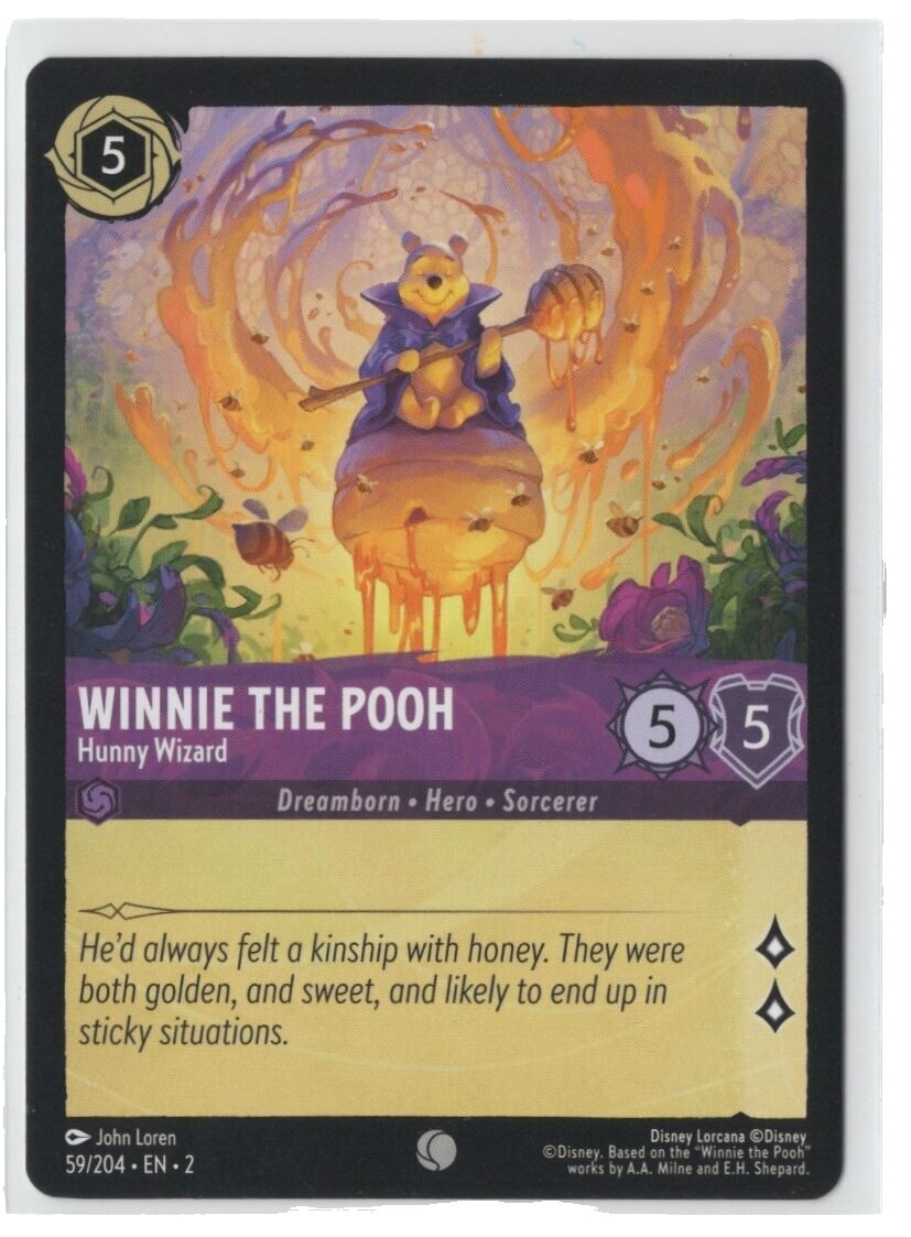 winnie the pooh lorcana card Disney Sleeves (65 Count) King Cards Character Strength5 Willpower5 Lore Value2 Rarity This exclusive Disney Lorcana card