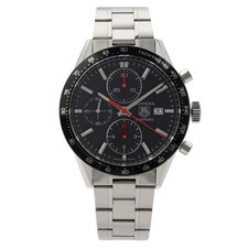 TAG Heuer Carrera 不锈钢黑色表盘自动表男士腕表 cv2014.ba0786
