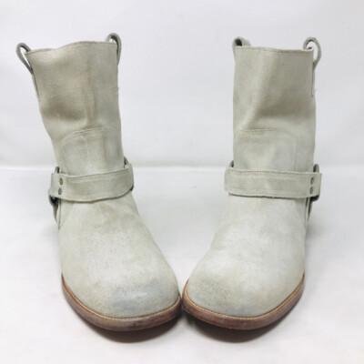 ivory suede boots