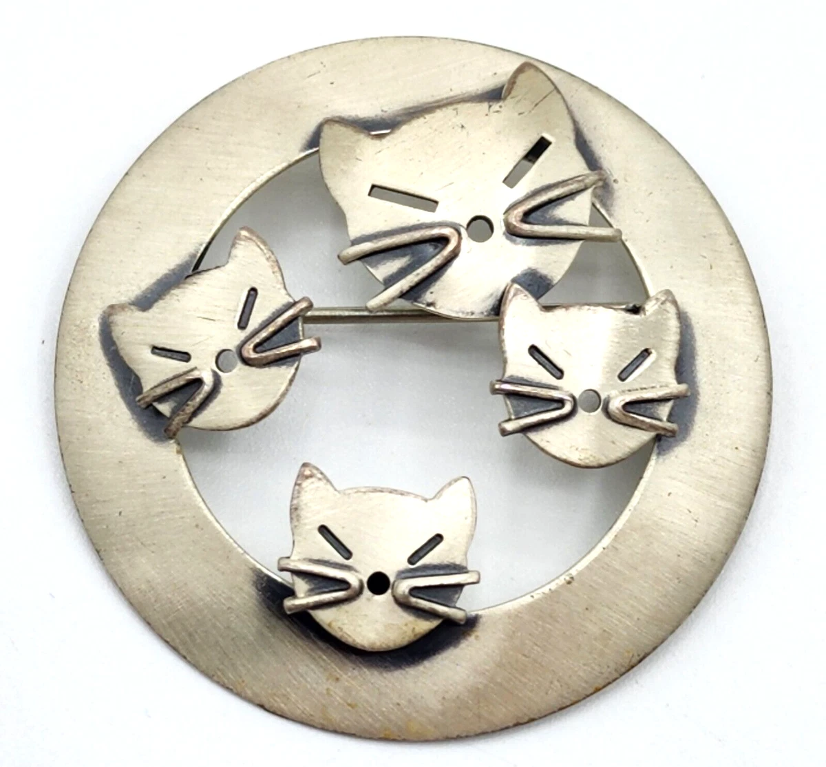 Beau sterling hotsell cat pin