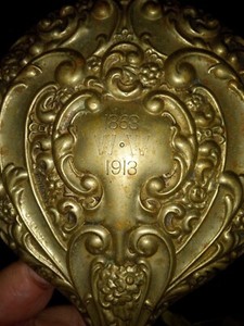 Vintage Hand Mirror Samuel M Levi 1918 