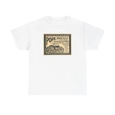 Vintage Motorcycles T-Shirt, Pope Manufacturing Company History Tee, Retro Bike