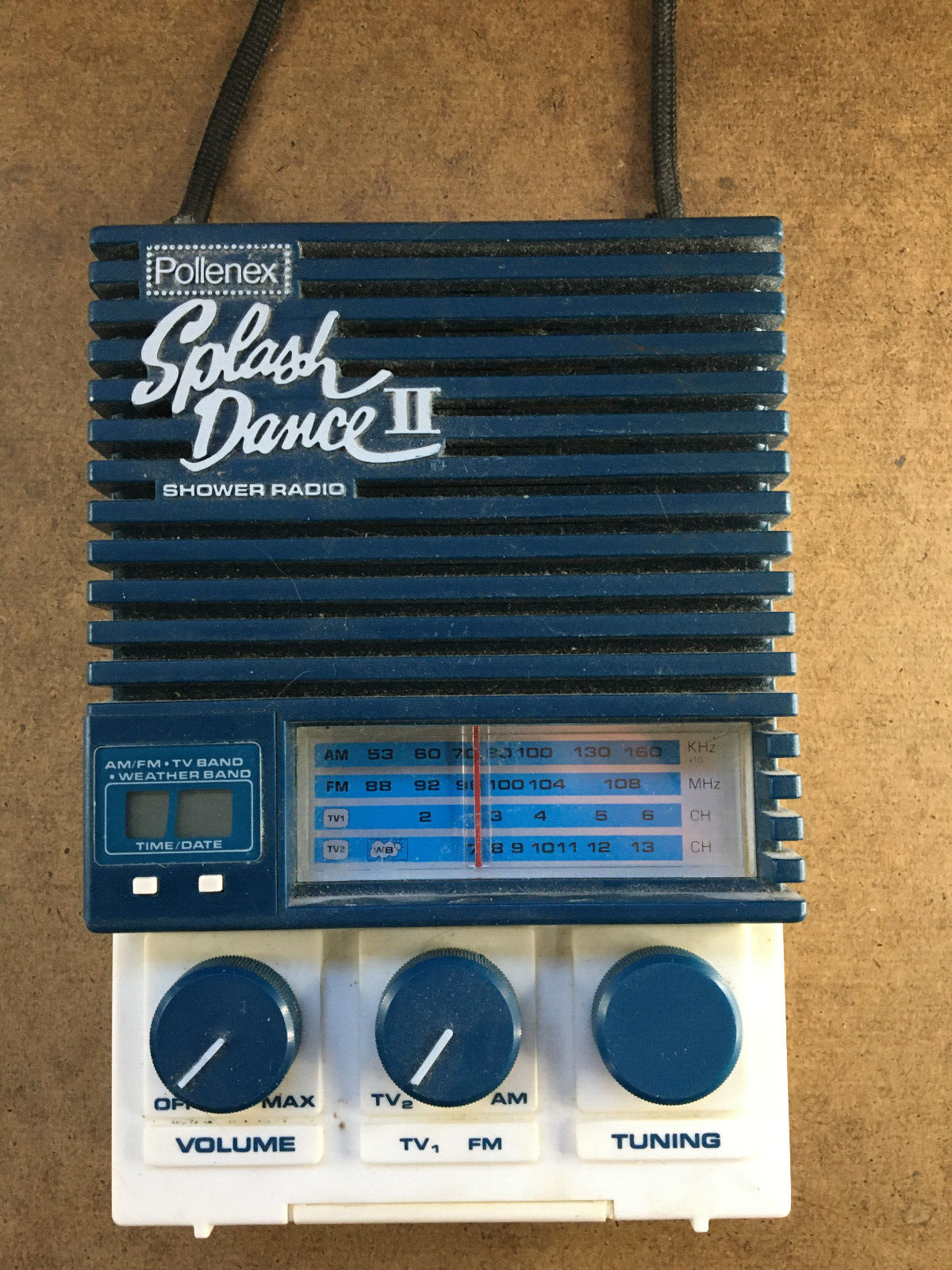 Pollenex SR5 Splash Dance 2 SR5 Blue White Shower Vintage  Radio