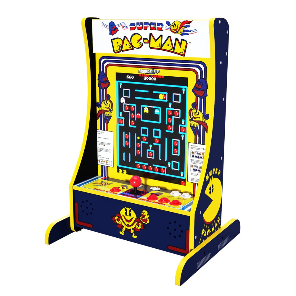 Arcade1Up Super Pac-Man 10 Games in 1 Video Game Partycade Classic Arcade  Gaming | eBay