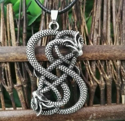 Snake Pendant Necklace Talisman Amulet 