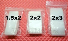 300 Resealable Zip-Top Bag Variety Pack ~ 3 Small Sizes 1.5x2  2x2  2x3
