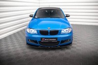 Front Ansatz V.2 FüR BMW 1Er M-Paket E87 Facelift Schwarz Spoilerlippe Schwert