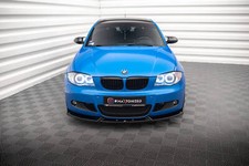 Front Ansatz V.2 f�r BMW 1er M-Paket E87 Facelift schwarz Spoilerlippe Schwert