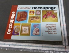 Decoupage Step by Step Guide Vtg 1971 Book Pearson Handicrafts Gick