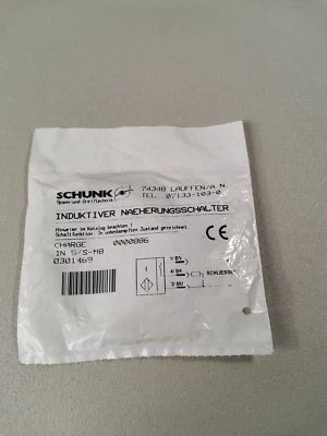 Schunk IN 5/S-M8 0301469 NEW/ORIGINAL PACKAGING
