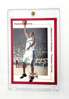 RED STAR RUBIES RUBY PARALLEL 2001-02 Fleer Premium KWAME BROWN RC WIZARDS NBA 