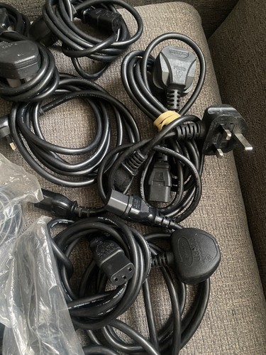 Untested Power Cables/Leads Bundle, 2x Male-female Extension/ Jumper Leads(new) - Picture 4 of 7