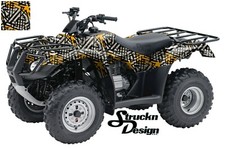 Graphics Lines Yellow Black Decal Vinyl Graphic Wrap Kit ATV UTV Golf Cart US