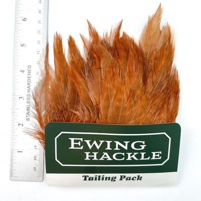 Ewing Tailing Pack - dyed Dark Ginger - Fly Tying Material