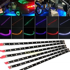 6PCS Waterproof DC 12V Motor LED Strip Underbody Light For Car Motorcycle NN