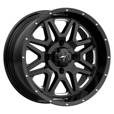 14x7 Msa Off-road M26 Vibe 4x110 0 Black Milled Wheels Rims Set4 86